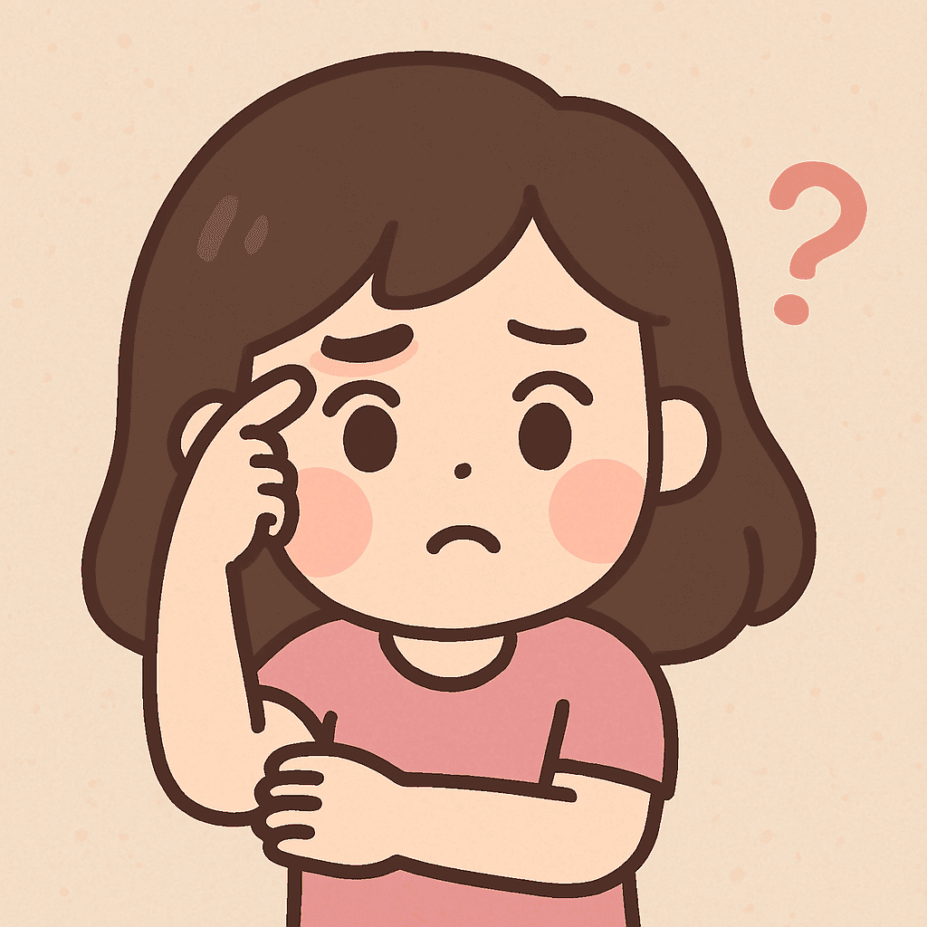 女孩霧眉結痂後沒顏色，覺得疑惑